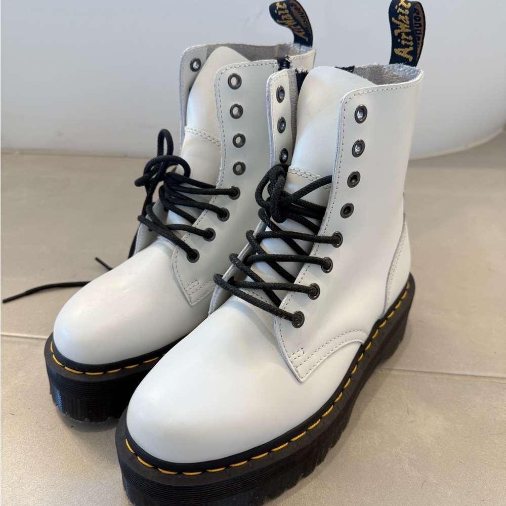 Dr. Martens Jadon Black and White Boots